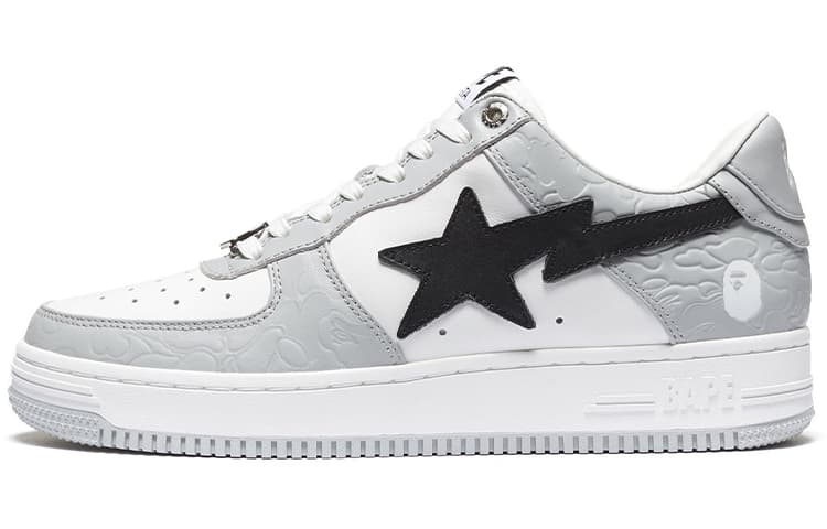 A BATHING APE Bape Sta Low Grey Black