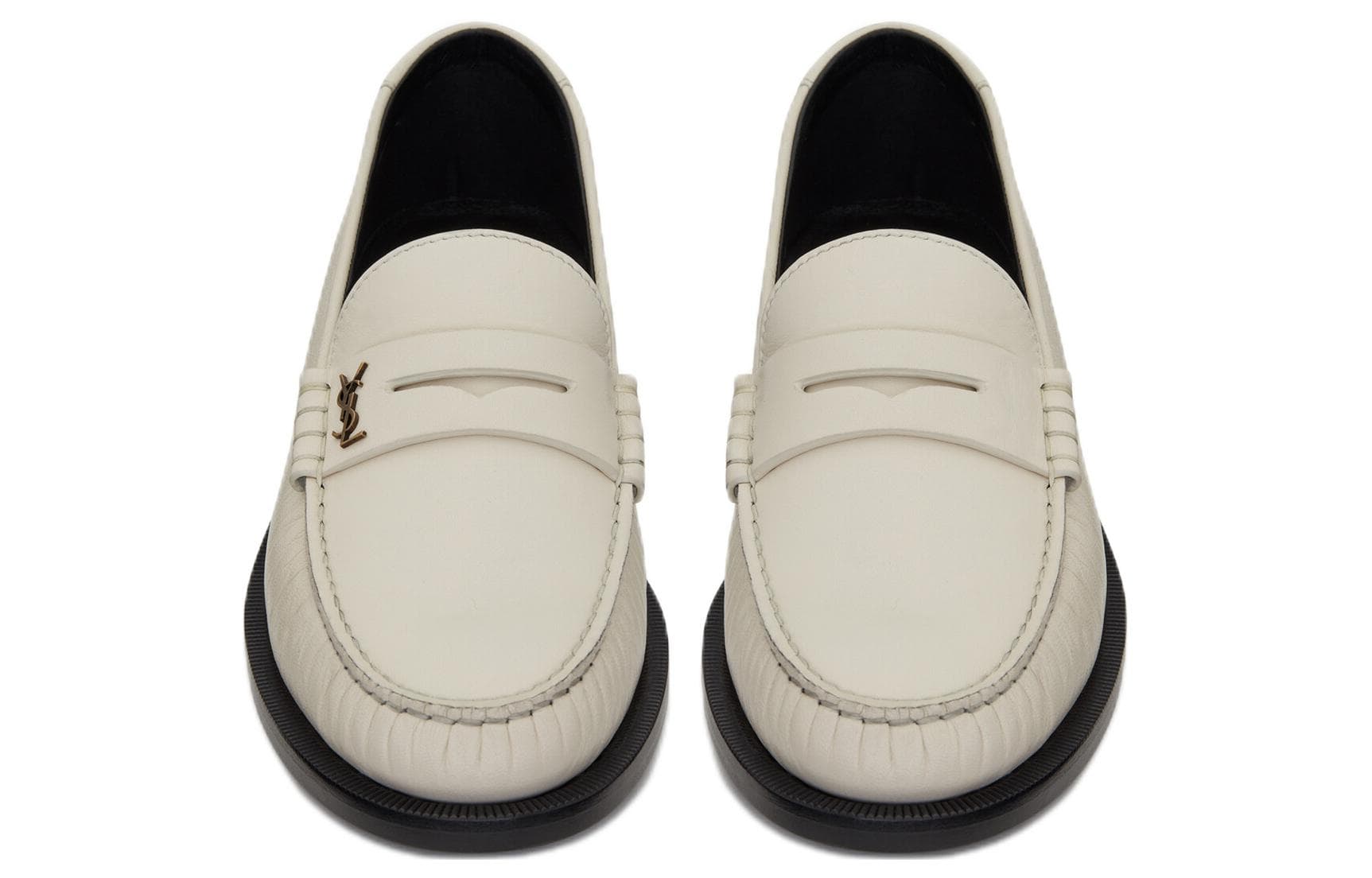 SAINT LAURENT Le Loafer Женские тапочки Penny Pearl