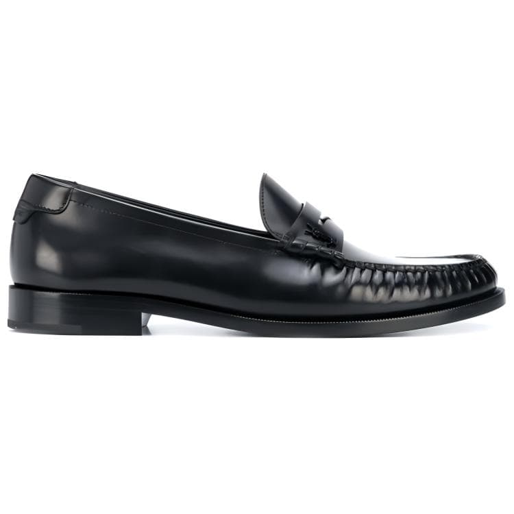 SAINT LAURENT Le Loafer Пенни Тапочки Черные Кожаные
