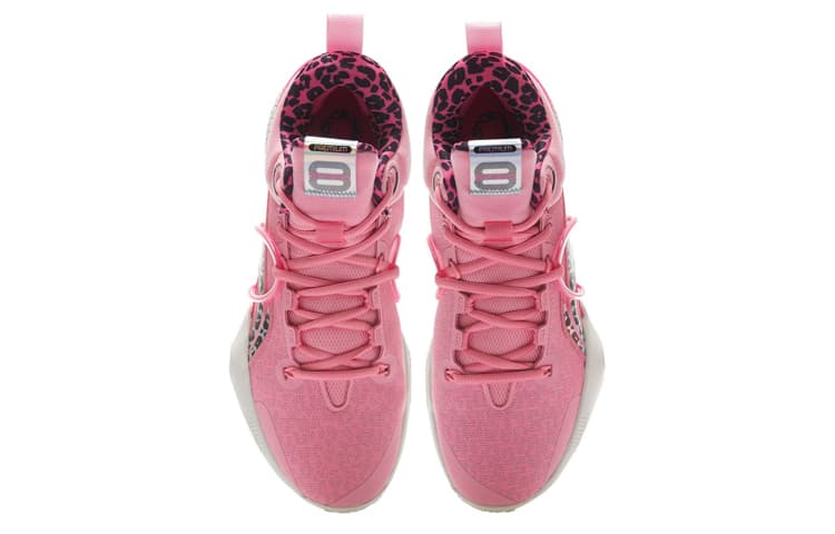 LiNing Speed ​​8 Премиум-амортизирующие противоскользящие и износостойкие низкие баскетбольные кроссовки мужские розового цвета герани