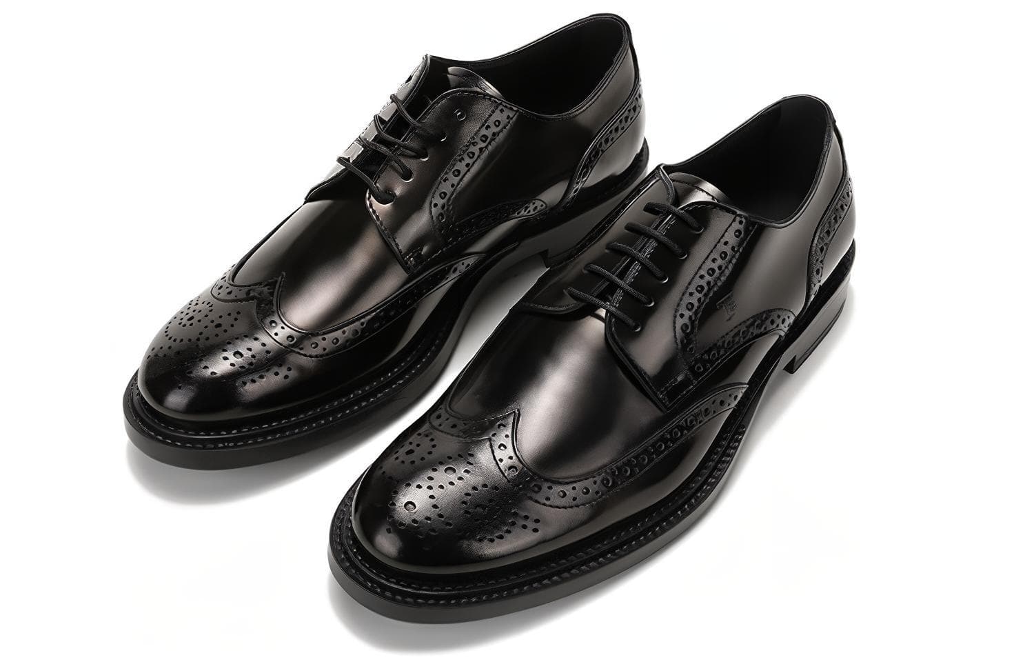 TOD'S Блестящие броги на шнуровке