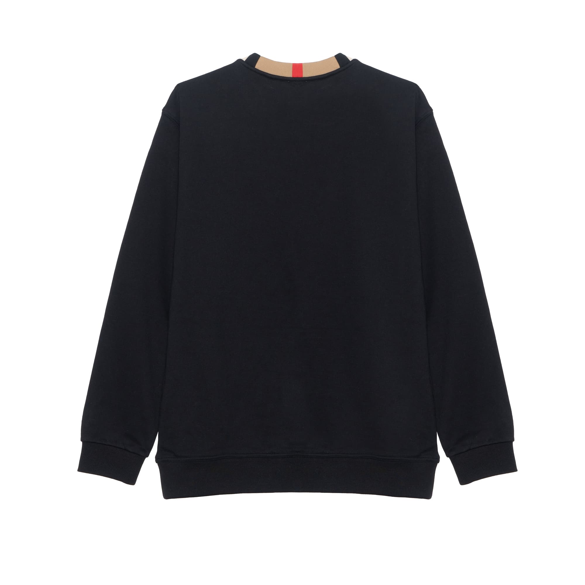 Burberry Пуловеры с круглым вырезом и длинными рукавами в полоску, черные