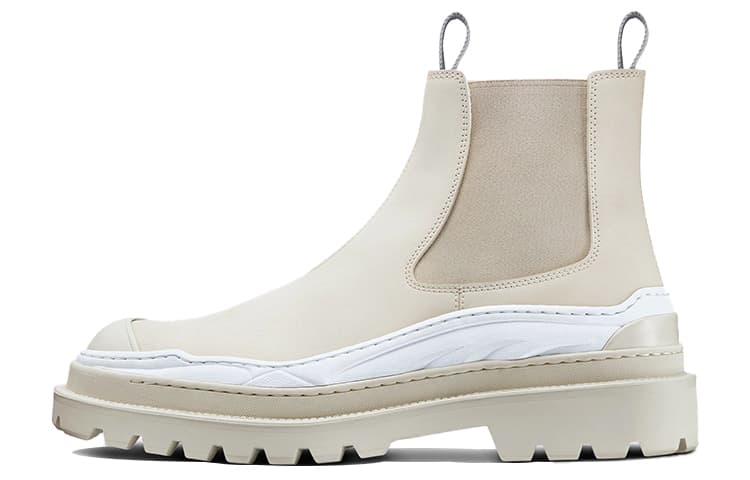 Sacai x DIOR Explorer And Sacai Chelsea Boots Men's Ecru