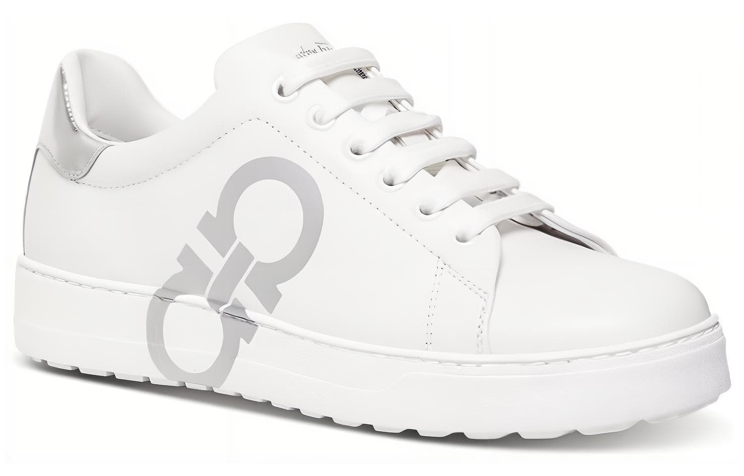 FERRAGAMO GANCINI Низкие стильные туфли для скейтбординга женские белые