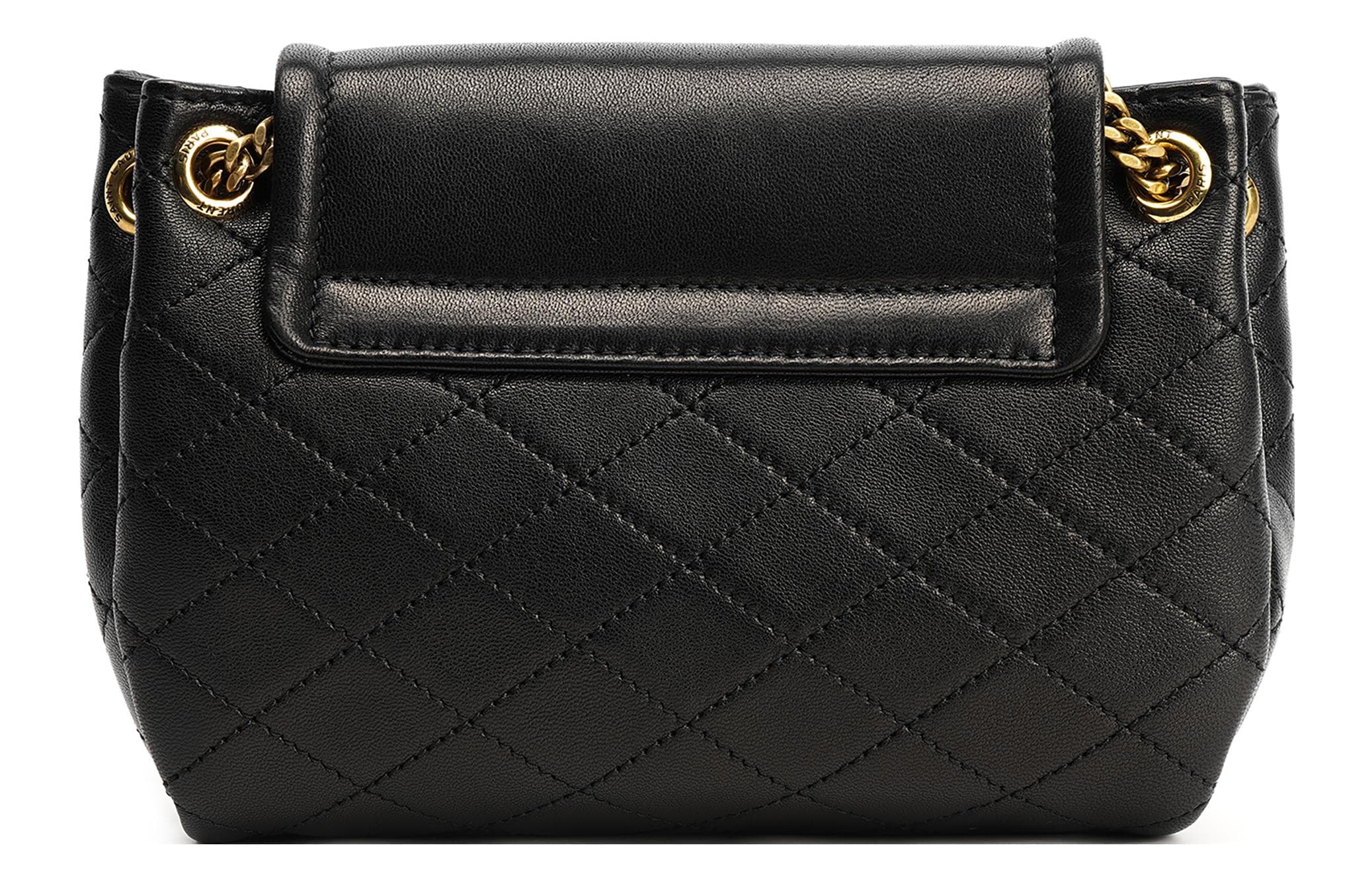 SAINT LAURENT Nolita Сумка через плечо из овчины, сумка через плечо, мини женская, черная