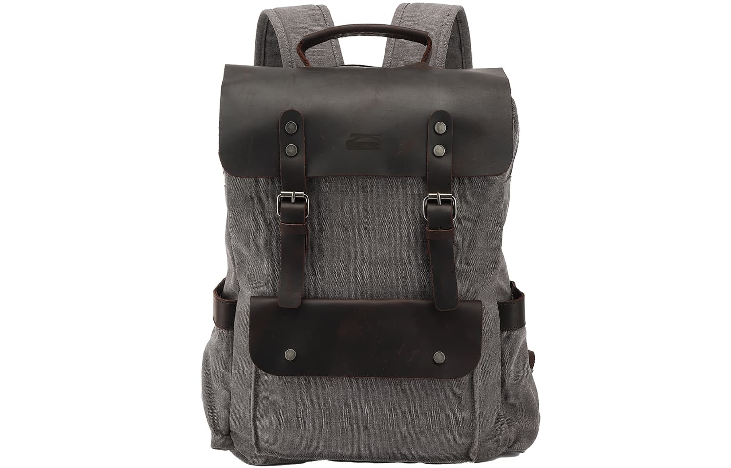 Рюкзак Slazenger из натуральной коровьей кожи с холщовым верхом, обычный, многоцветный, унисекс