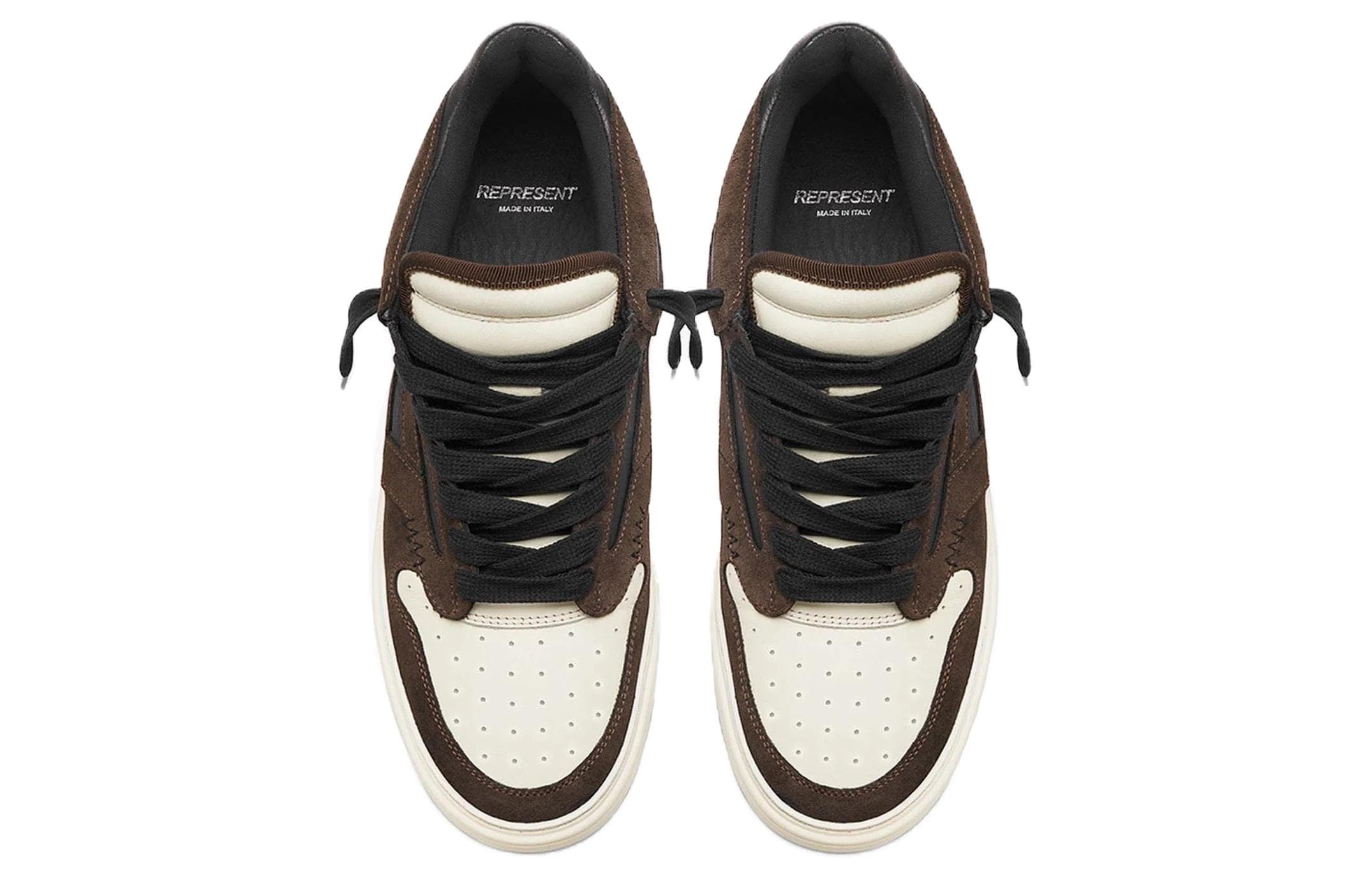 REPRESENT Reptor Low Коричневый Черный Винтаж Белый