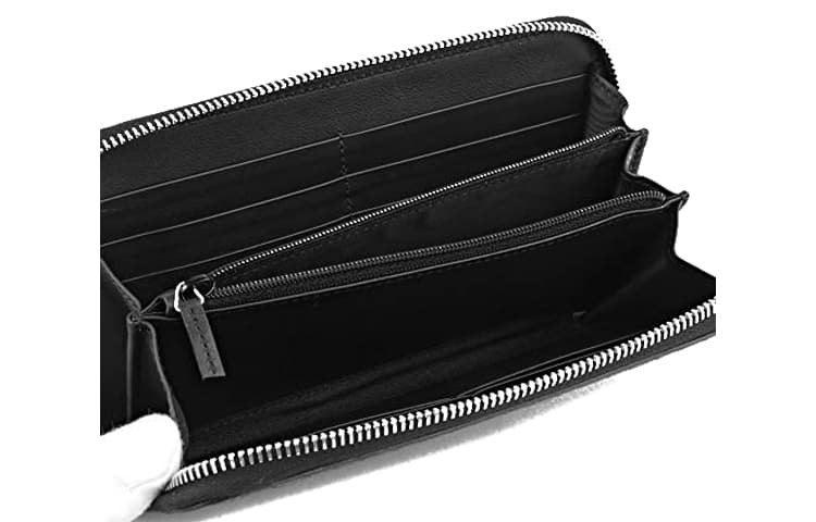 ДЛИННЫЙ КОШЕЛЕК GUCCI ЧЕРНЫЙ КОЖАНЫЙ НА МОЛНИИ