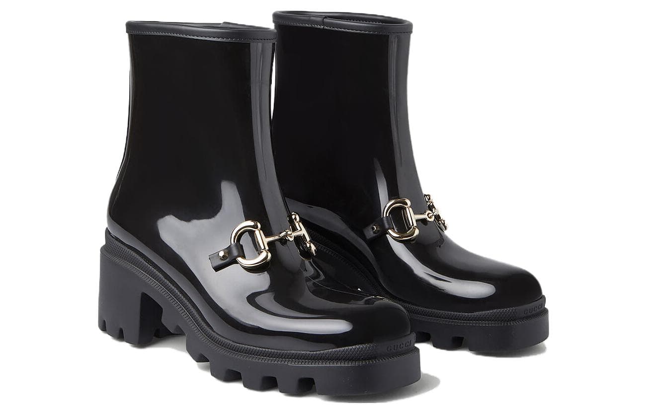 Женские ботильоны GUCCI Horsebit, черные