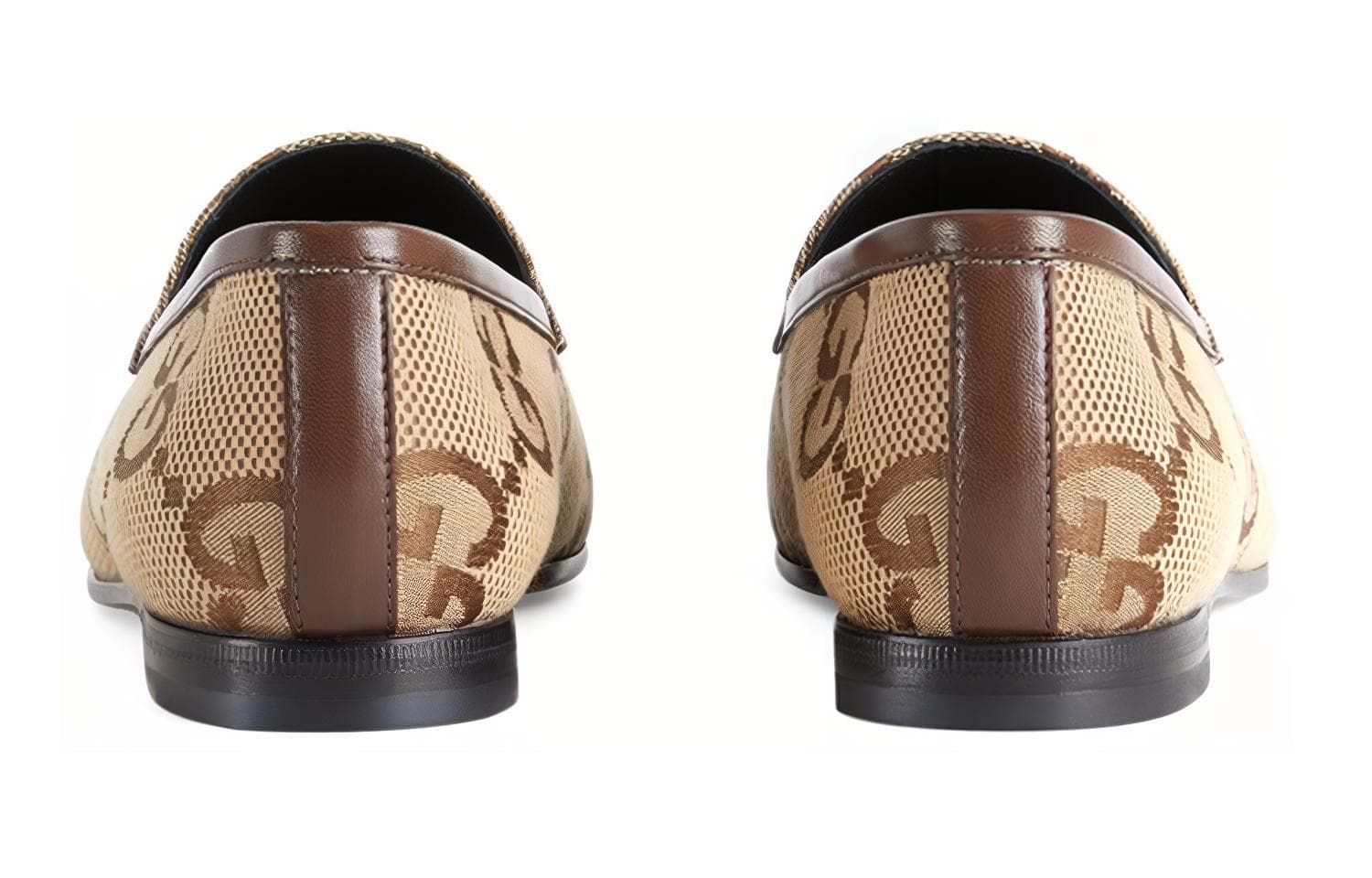 GUCCI Женские лоферы Jordaan 'Jumbo Gg Ebony Beige'