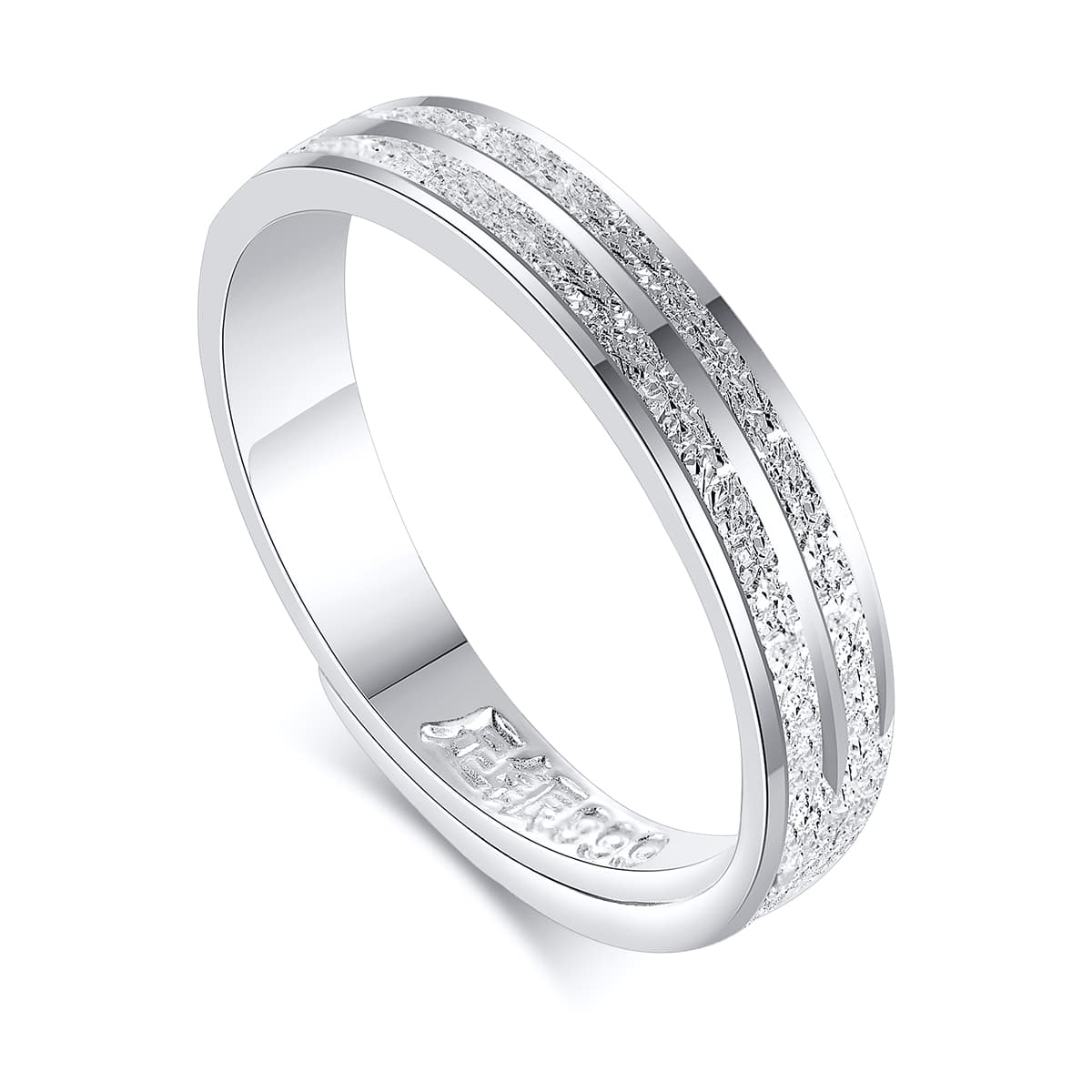 LIANDUO 999 изящные серебряные кольца унисекс, серебро