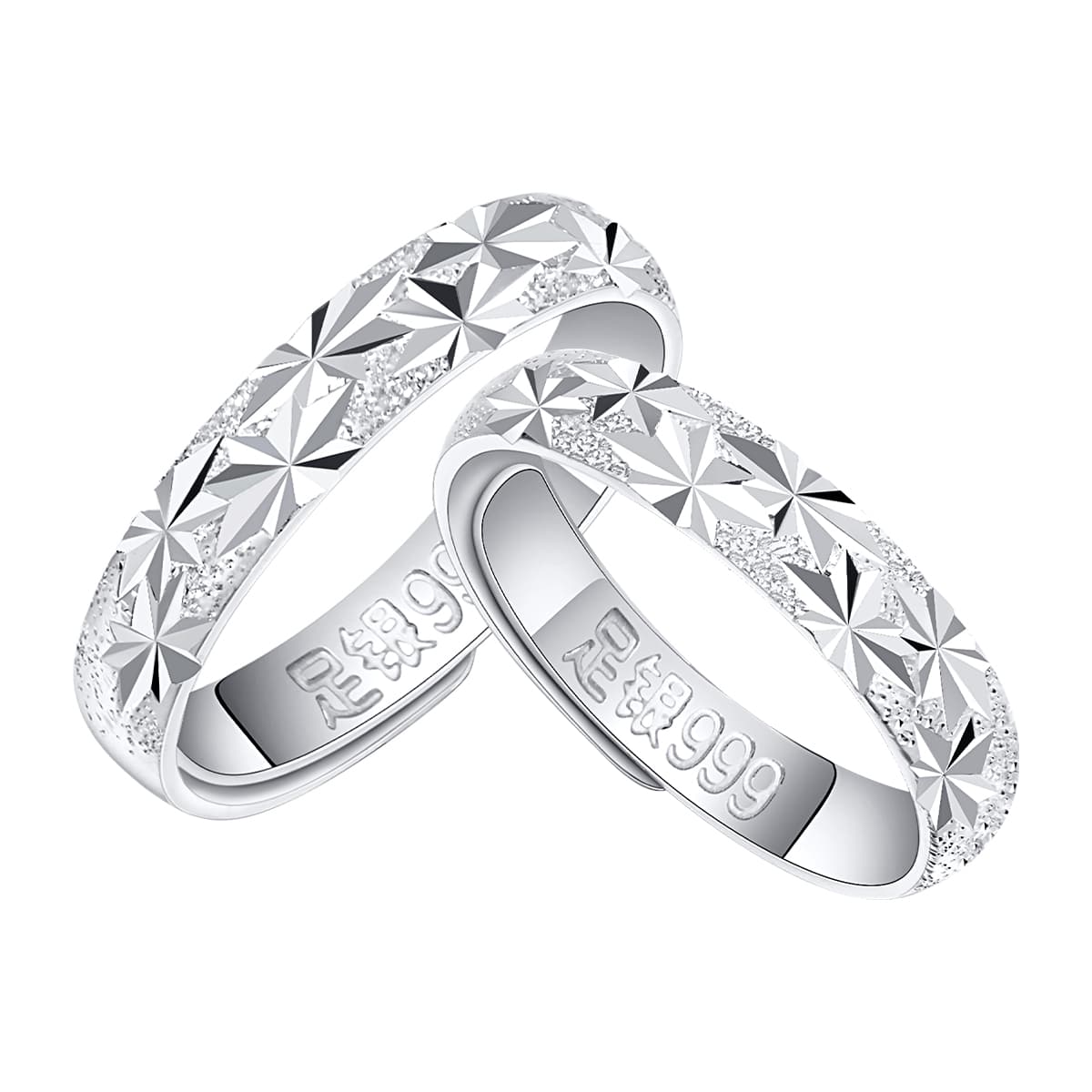 LIANDUO 999 изящные серебряные кольца унисекс, серебро