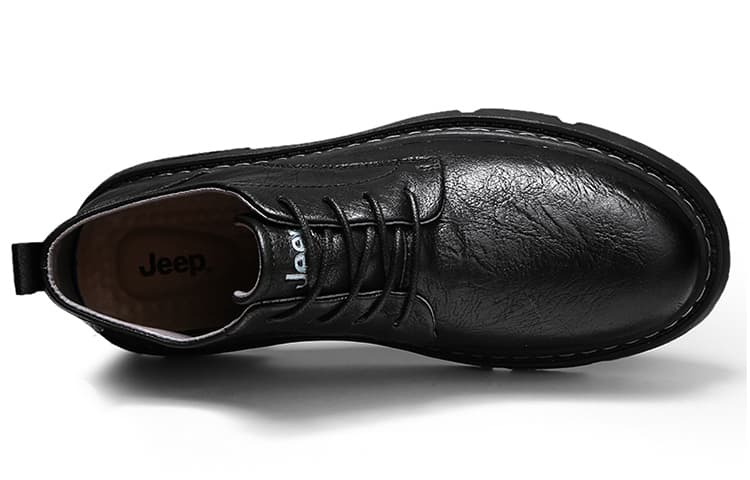 Кожаные туфли Jeep Повседневная обувь Мужская черная