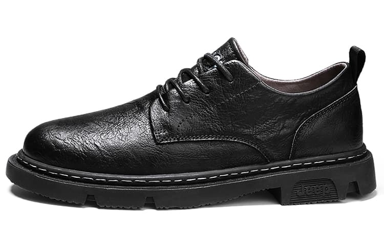 Jeep Leather Shoes Casual Shoes Men's Black