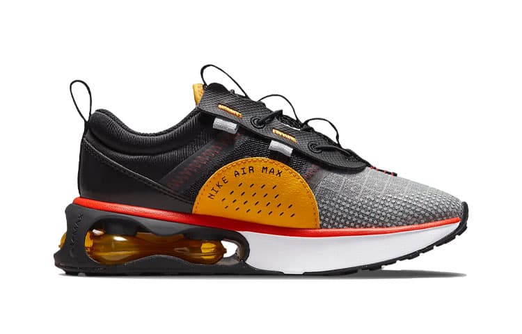 Кроссовки Nike Air Max 2021 с низким верхом серо-красные для детей от 3 до 7 лет