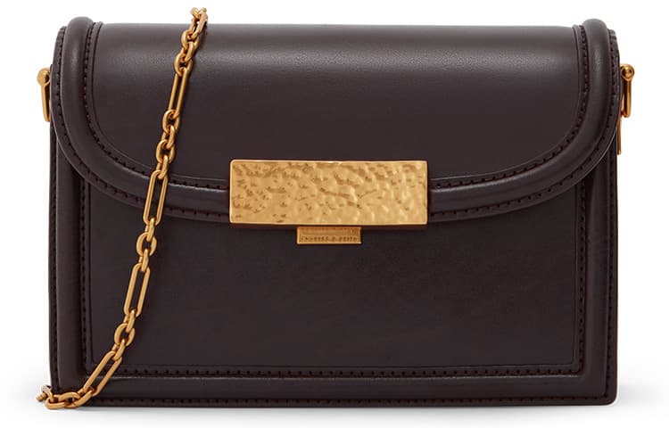 CHARLES&KEITH PU Маленькая квадратная сумка Сумка на плечо Маленькая женская многоцветная