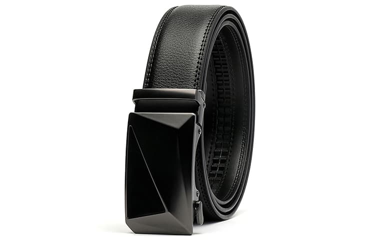 FREE RABBITⅡ Ремень с автоматической пряжкой с 3D-эффектом, деловой модный мужской ремень, черный