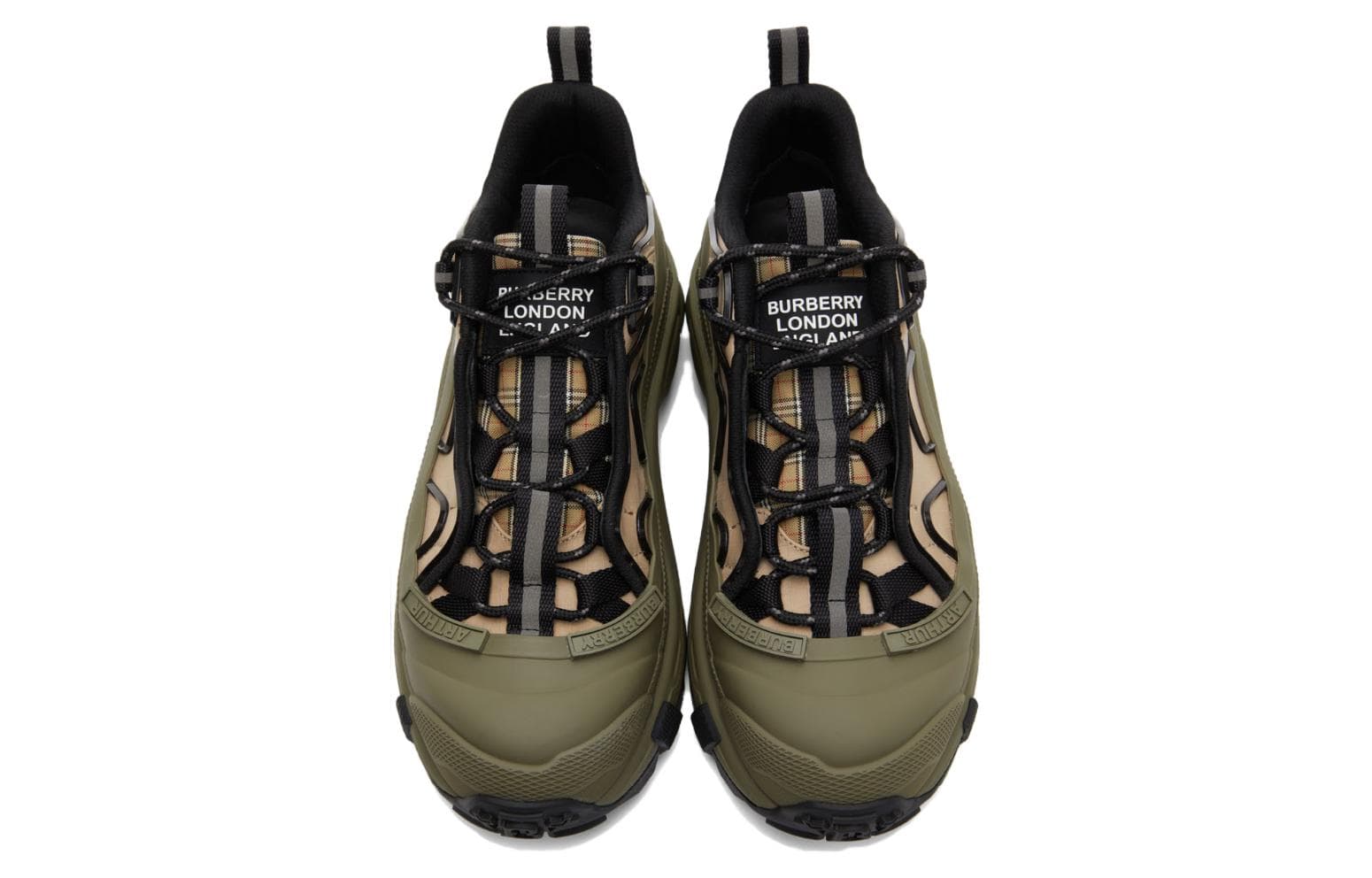 Burberry Arthur Милитари Зелёный Бежевый