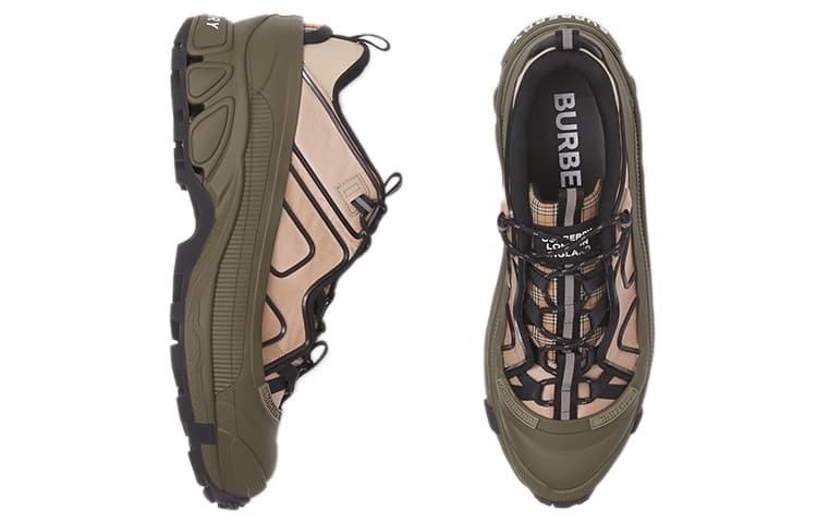 Burberry Arthur Милитари Зелёный Бежевый