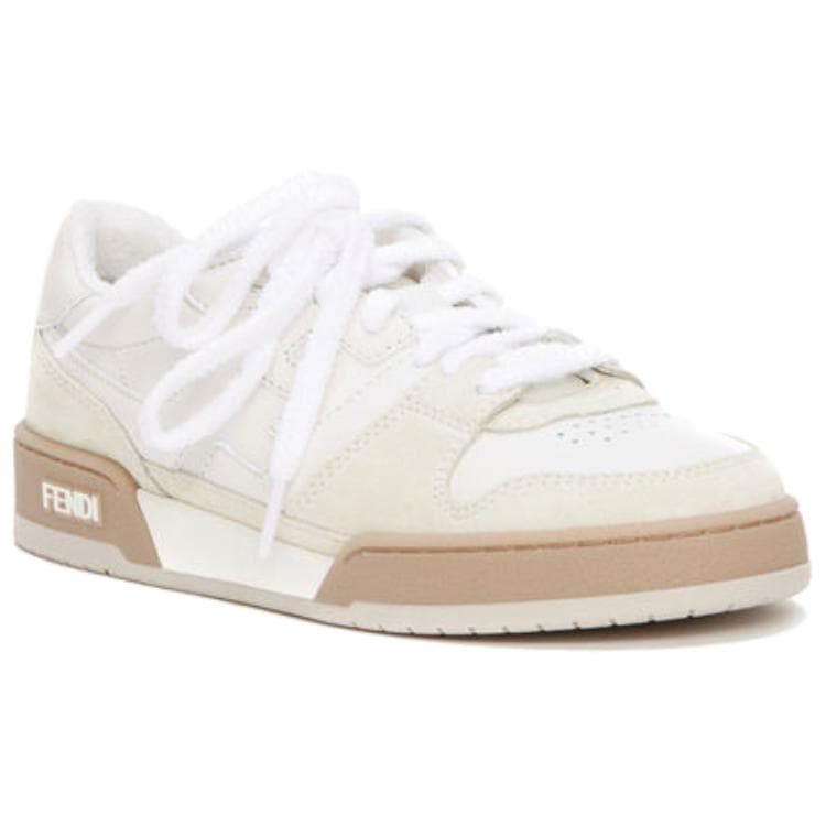 Женские кроссовки FENDI с круглым носком на шнуровке