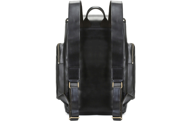 Рюкзак Slazenger из зернистой коровьей кожи, обычный унисекс, крутой черный цвет