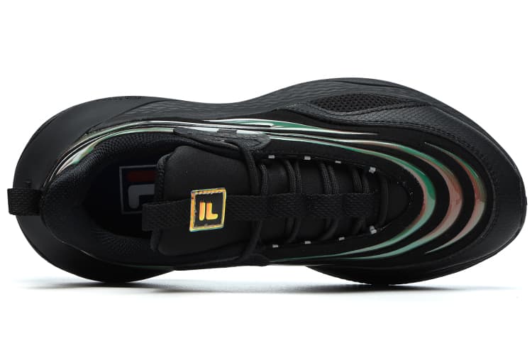 FILA FUSION Ray 2 Износостойкие повседневные туфли с низким берцем и амортизацией, женские черные