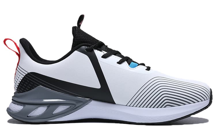 PEAK кожаные мягкие износостойкие дышащие нескользящие низкие кроссовки мужские белые черные