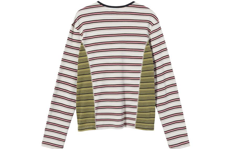 Stussy с длинными рукавами в смешанную полоску, 'Оранжевый'