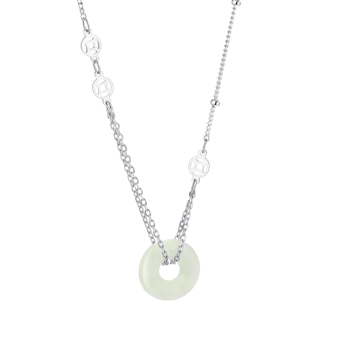 Ожерелья Clect, женские, из зеленого нефрита