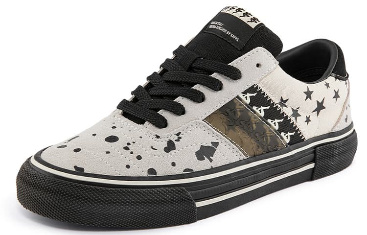 Туфли для скейтборда Kappa Coverage с низким берцем унисекс с перьями цапли, белые