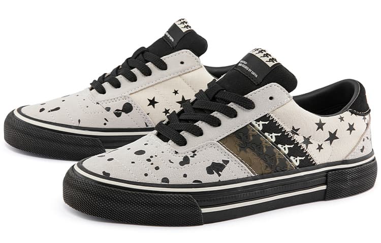 Туфли для скейтборда Kappa Coverage с низким берцем унисекс с перьями цапли, белые