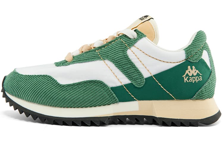 Kappa Coverage Low-Top Casual Running Shoes Unisex White Green Yellow