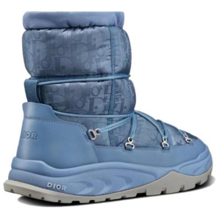 Ботильоны DIOR Snow Oblique, нейлон синего цвета