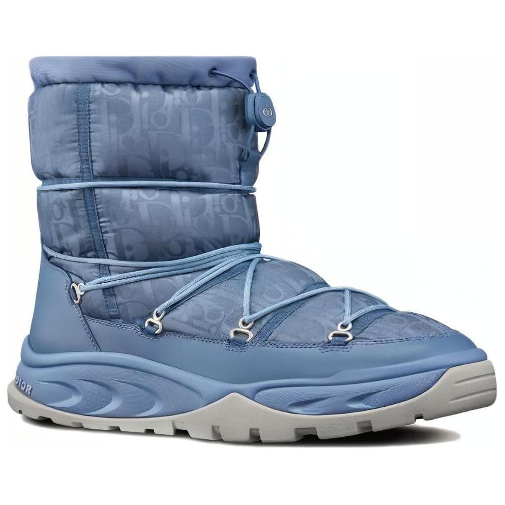 Ботильоны DIOR Snow Oblique, нейлон синего цвета