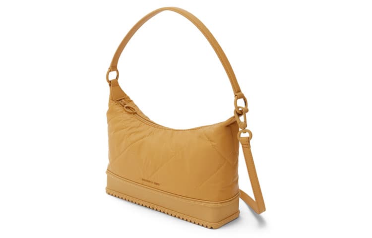 CHARLES&KEITH Тканевая сумка через плечо, женская сумка через плечо, желтая