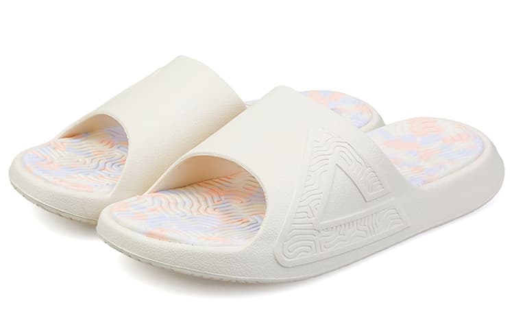 PEAK Tai Ji1.0 EVA Тихие шлёпанцы женские парусиновые белые