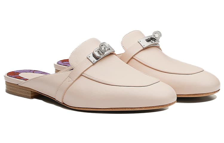 HERMES Oz Тапочки с закрытым носком женские розовые