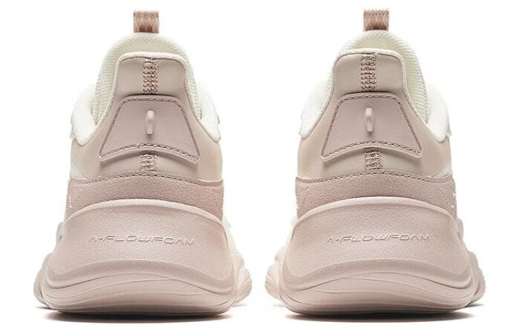 Anta Lingyun Мягкие противоскользящие износостойкие дышащие легкие низкие кроссовки женские белые серые