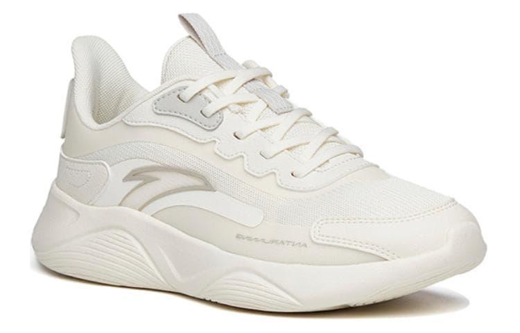 Anta Lingyun амортизирующие нескользящие износостойкие дышащие кроссовки для спринта с низким верхом женские белые, серые