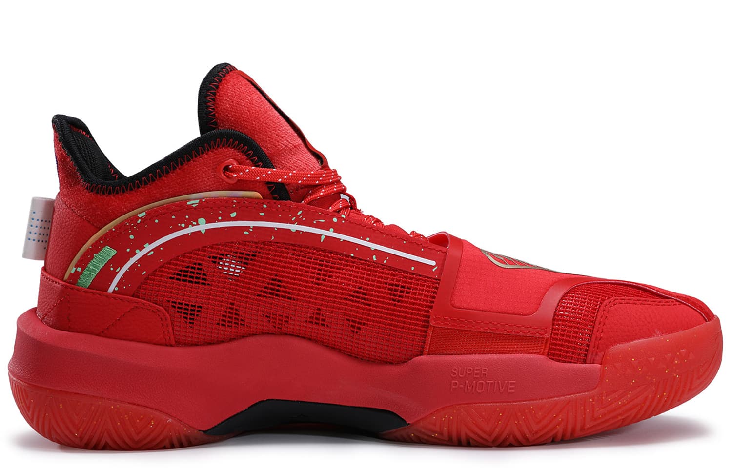 PEAK State Extremely Large Triangle 1.0 Мужские баскетбольные кроссовки средней высоты красные