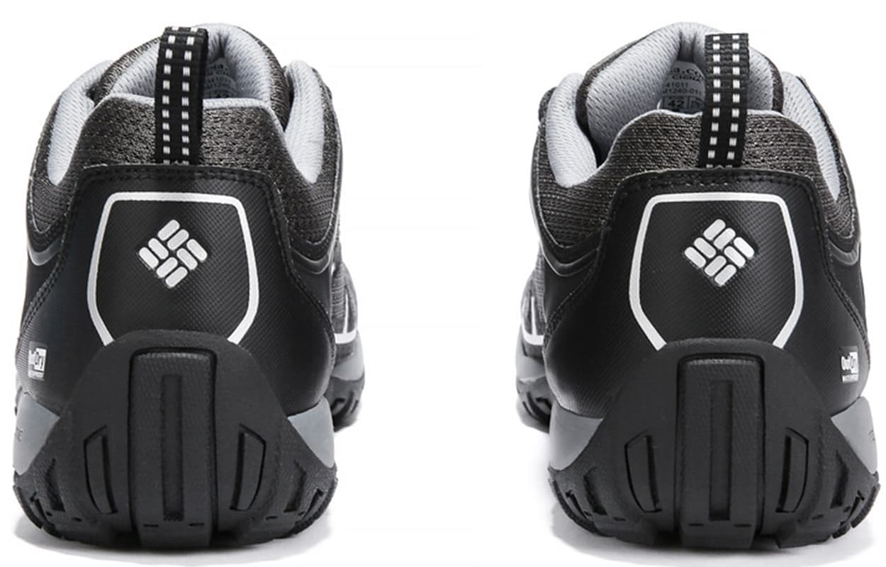 Мужские треккинговые туфли Columbia с амортизацией, износостойкие, водонепроницаемые, низкие, черные