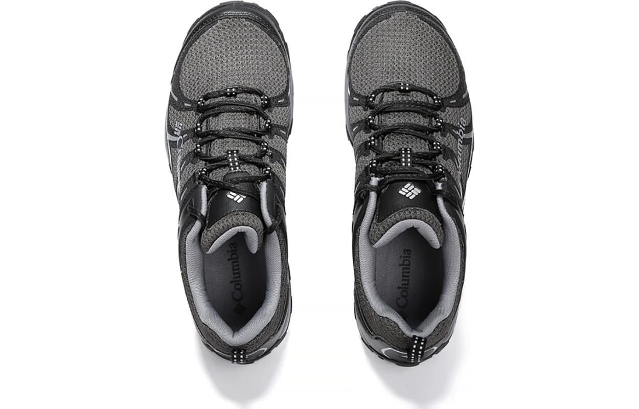 Мужские треккинговые туфли Columbia с амортизацией, износостойкие, водонепроницаемые, низкие, черные