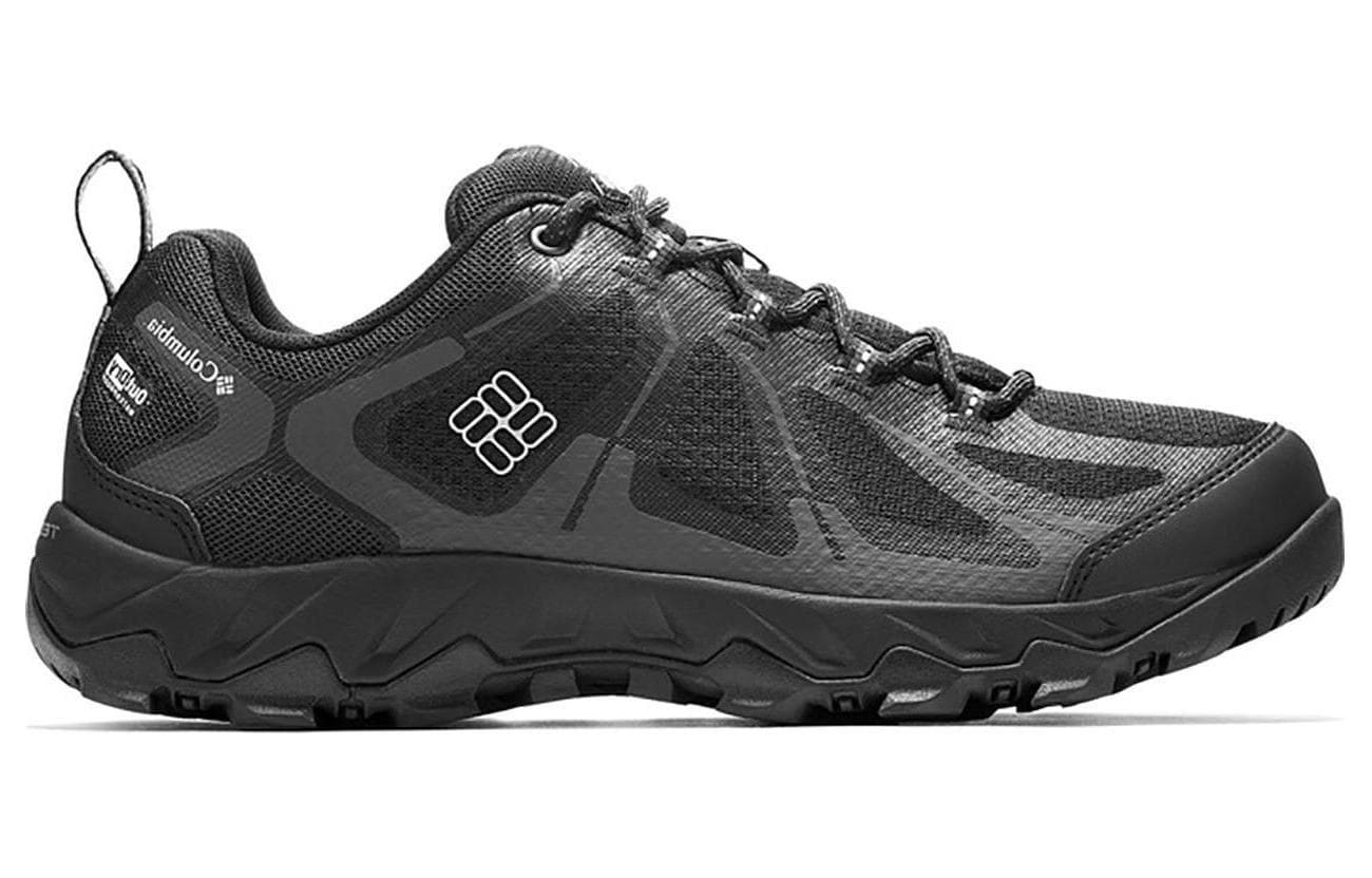 Мужские низкие походные туфли Columbia с амортизацией, устойчивостью к истиранию и водонепроницаемости, черные