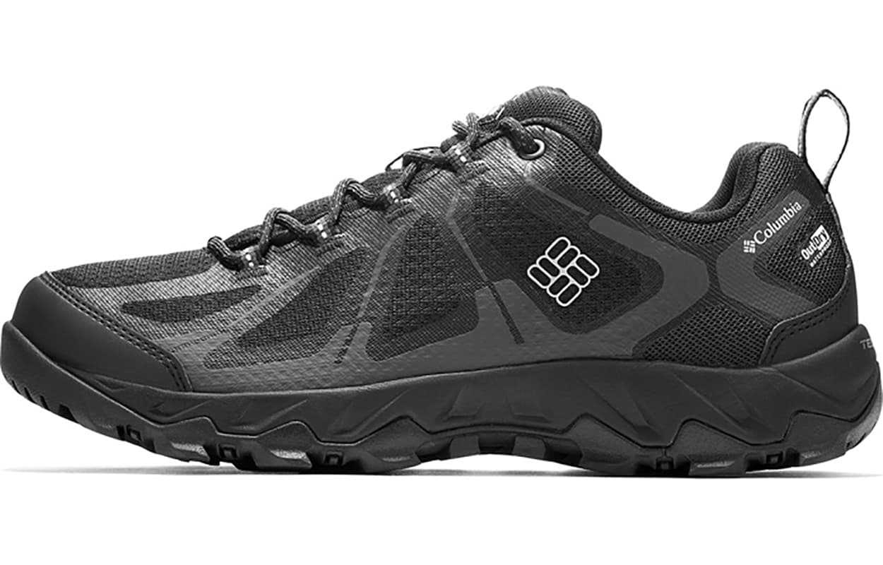 Columbia Cushioning, Abrasion Resistant, And Waterproof Low top Hiking Shoes Men's Black