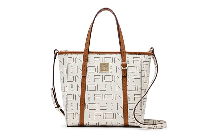 FION Сумка-корзина из ПВХ, большая сумка, сумка для покупок, сумка через плечо Тубы женские коричневые