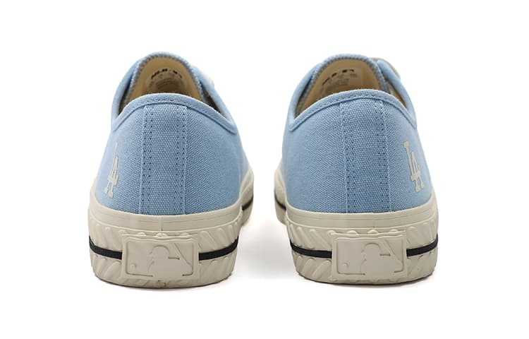 MLB Playball Origin Прочные дышащие легкие парусиновые туфли с низким берцем Унисекс Голубые