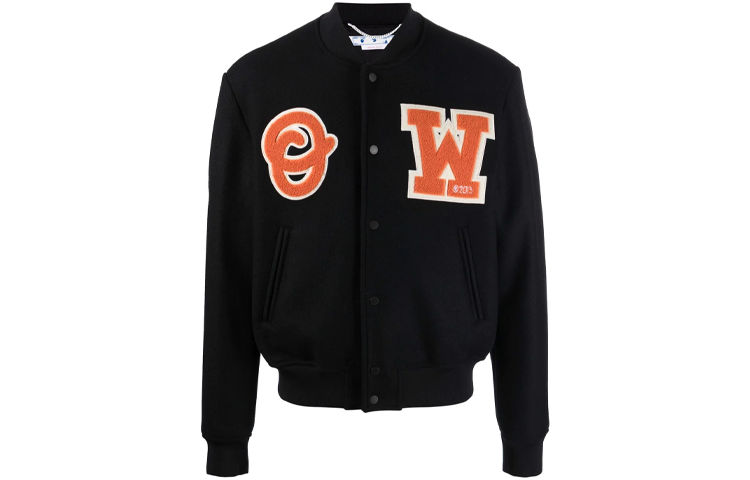 OFF WHITE SS22 Baseball Jacket Men's Black