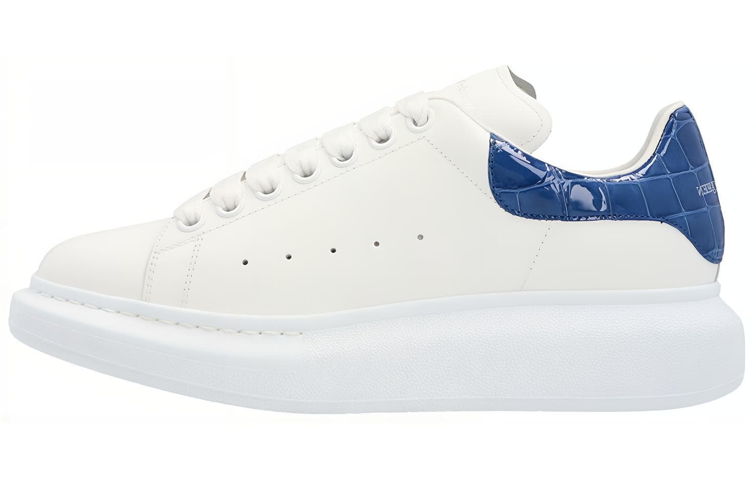 Alexander McQueen Oversized Indigo Croc Women's