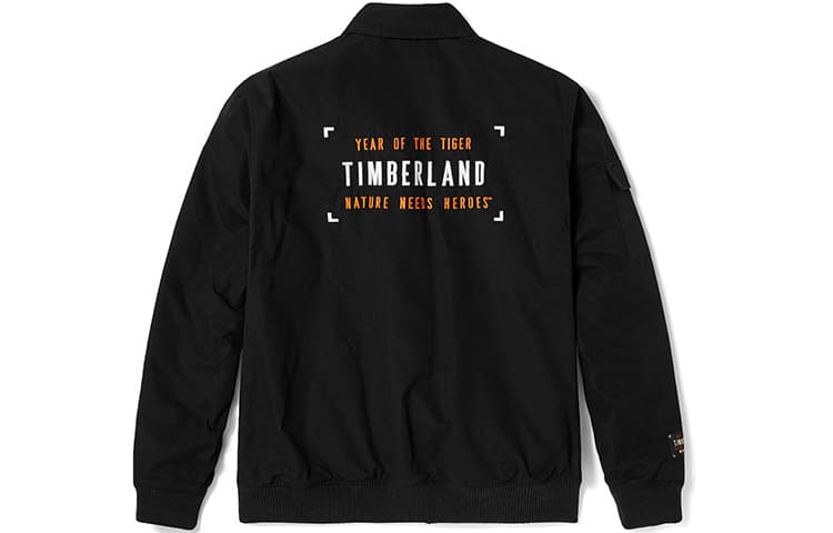 Timberland Year Of The Tiger Collection Бархатные куртки унисекс, черные