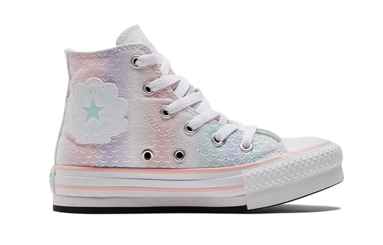 Высокие кроссовки Converse Chuck Taylor All Star Lift Platform PS, чешуя русалки